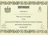 Freedom Certificate